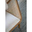 Chaise d'appoint en bois avec dossier en rotin Nickisha
