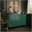 Buffet moderne 3 portes ultrabrillant avec pieds en métal thermolaqué, armoire de rangement polyvalente pour le salon et la cuisine-129330915