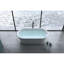 Baignoire de trempage autoportante en acrylique ultrabrillant 67 po de luxe avec trop-plein et drain chromés, certifié Cupc