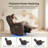 Dual-Motor Swivel Glider Power Recliner With Massage And Heat, LED Light Strips-1381359867