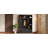 4-in-1 Farmhouse Hall Tree with Bench, Cabinet & Open Cubbies – Wood Grain Style-129746539