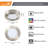 5.5 in. Round Color Selectable Integrated LED Flush Mount Downlight-70783535-91357186