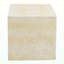 Table d'appoint carrée MGO brun clair clair, table d'appoint texturée en faux travertin, pré-assemblée, capacité de charge de 80 lb, tabouret multi-usage intérieur / extérieur