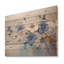 «Blue and Gold Exquisit Violets - Violets», art mural sur bois de pin naturel-1599480516
