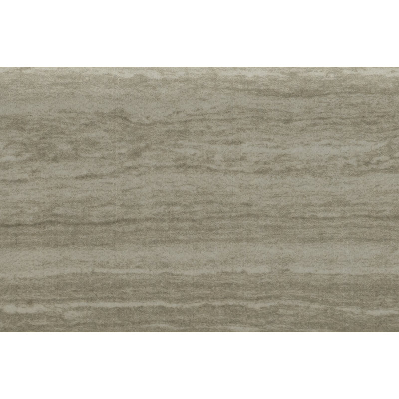 Charisma 18'' L x 3'' W Porcelain Bullnose Tile Trim, Charisma Silver