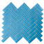 11"X 12.6" Herringbone Polished Glass Mosaic Tile-61266930