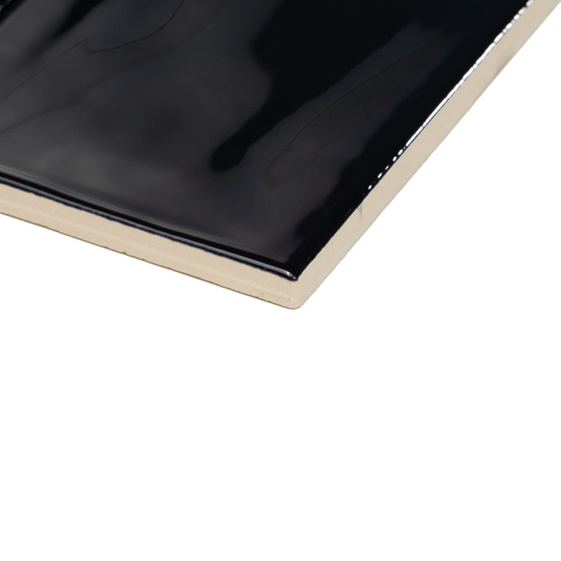 Jade 4" x 8" Subway Wall Tile, Lava Black