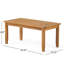 Causeuse de patio et table basse, couleur principale, bois, coussins d'eau, l 49,93 po x P 32,19 po, H 31,25 po