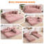 Canapé-lit convertible 5 en 1 - Canapé-lit pliant de 78,8 po avec structure robuste, revêtement en velours côtelé doux et 2 coussins, sans assemblage, futon multifonctionnel pour le salon, velours côtelé | Rose-2071667912