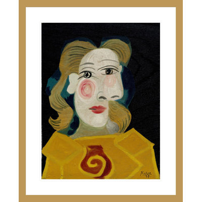 Tête de femme (Dora Maar) (Tête de femme (Dora Maar)) par Pablo Picasso, impression giclée encadrée