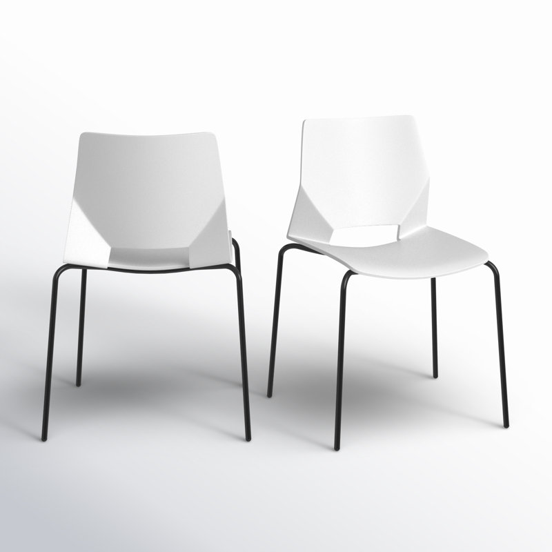 Samira Molded Dining Chair, White