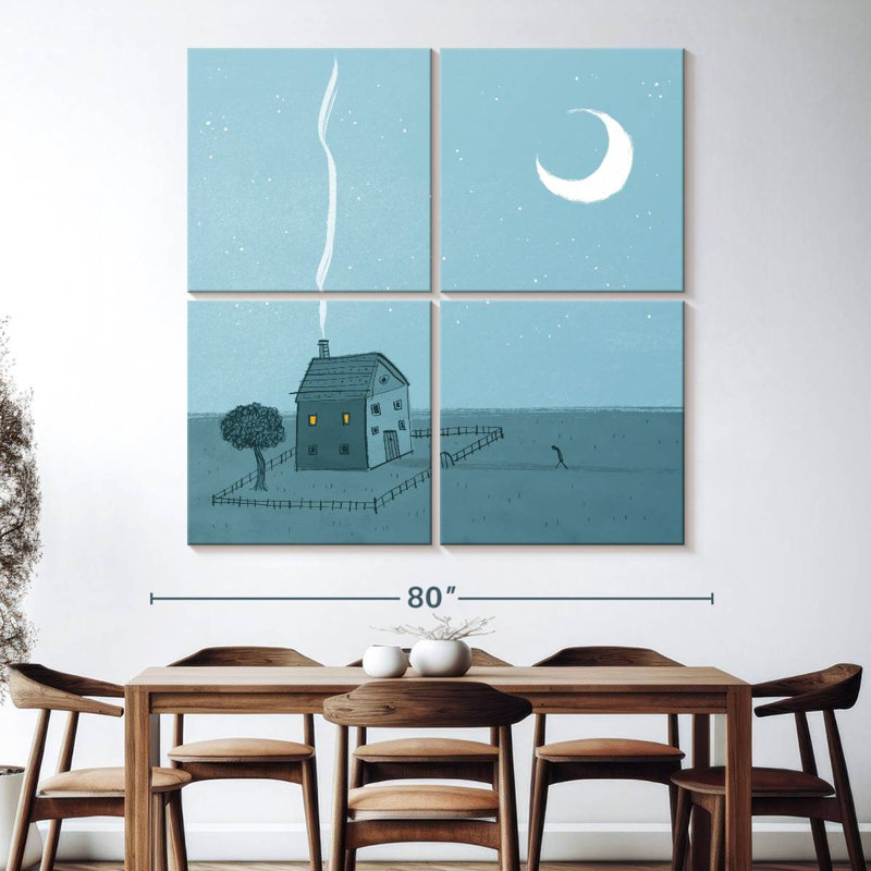 Ashon Lonely House, H 74 po x l 74 po