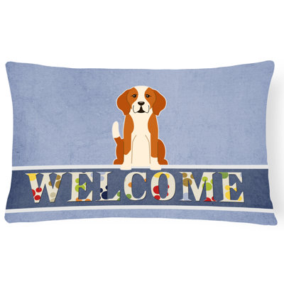  Coussin lombaire English Foxhound Welcome