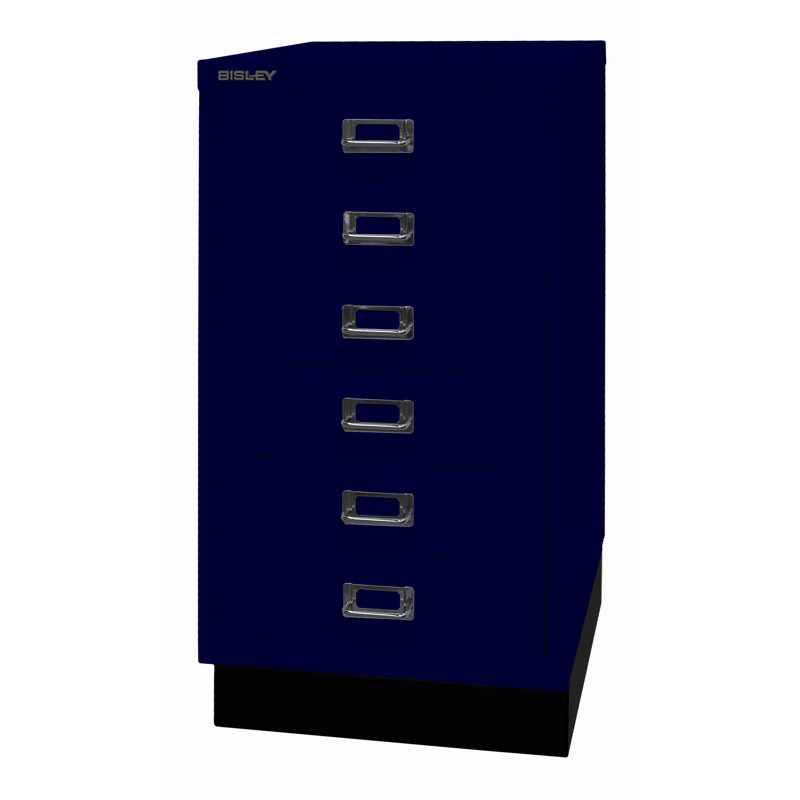 39er 34.9cm Wide 6 -Drawer File Cabinet, Oxford blue