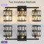 Arkin 3- Light Dimmable Bathroom Vanity Light With Cylinder Bilayer Crystal Shade-1400775787