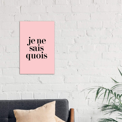 Je Ne Sais Quois - Wrapped Canvas Print