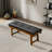 Bench In Black Pu Leather