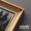 «Moody Forest Reflections in Deep Neutrals», reproduction d'art encadrée sur papier-394878594-394878592