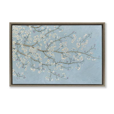 Toile flottante encadrée «Delicate Apple Blossoms» par Wellington Studio