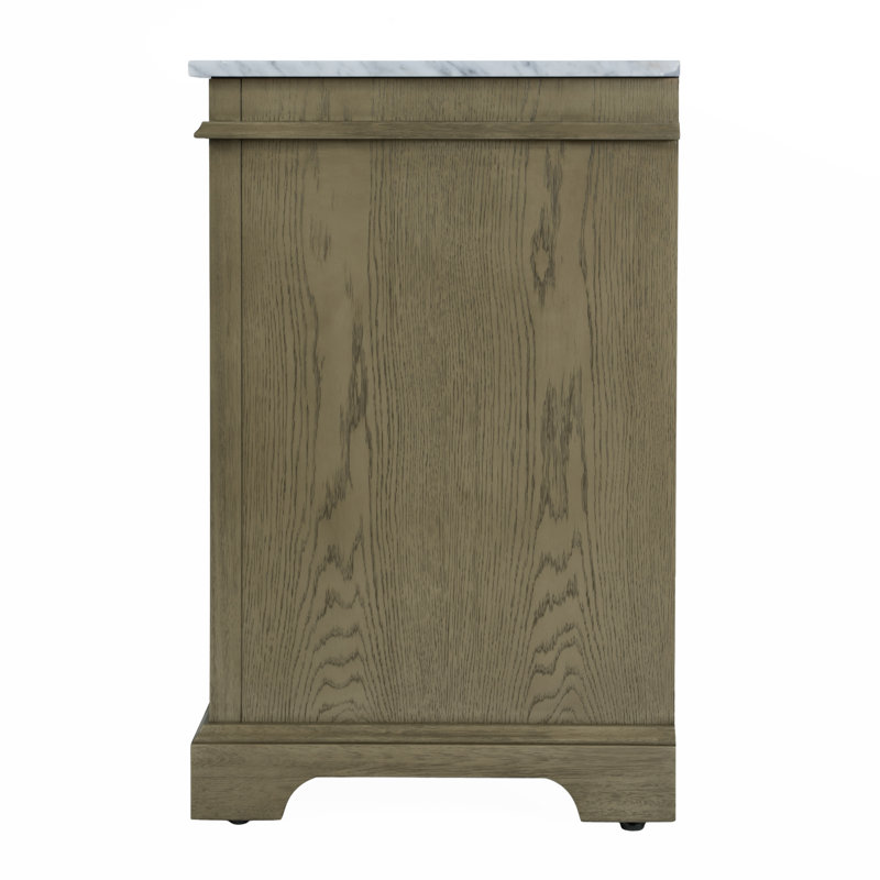Hanson 36" Single Bathroom Vanity Set, Light Oak Brown