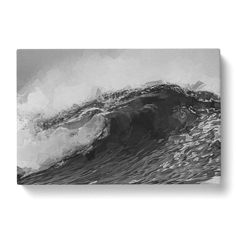 Wave Of Life In Abstract - Wrapped Canvas Print, 40cm H x 60cm W x 3cm D