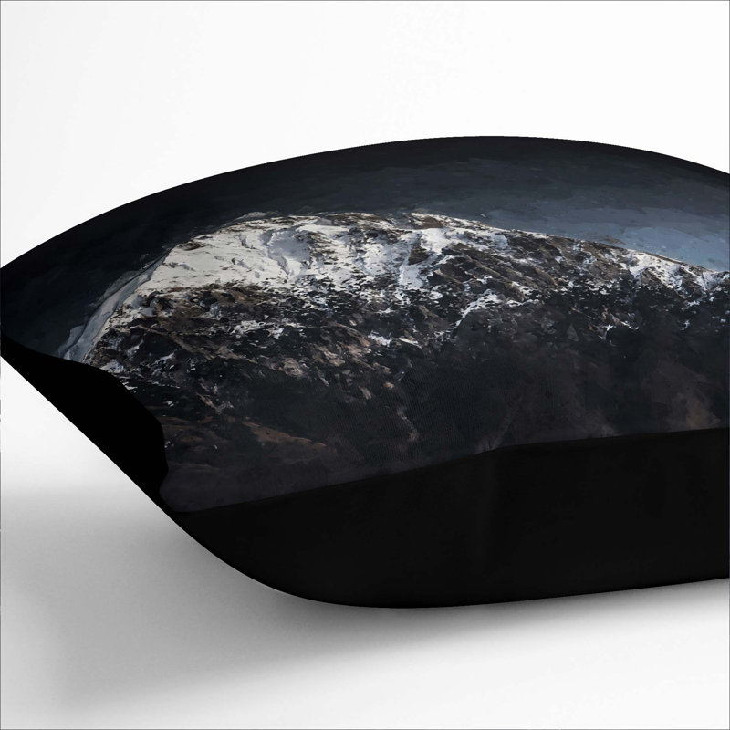 Square Cushion, 55cm H x 55cm W x 20cm D, Black