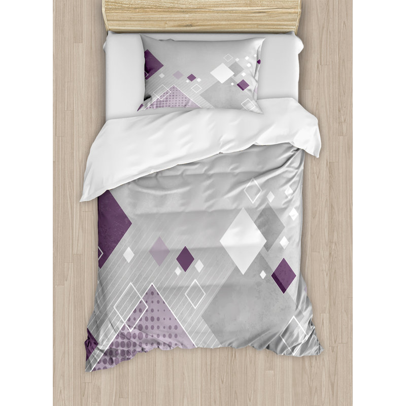 Abstract Modern & Contemporary Polyester Duvet Cover, Twin