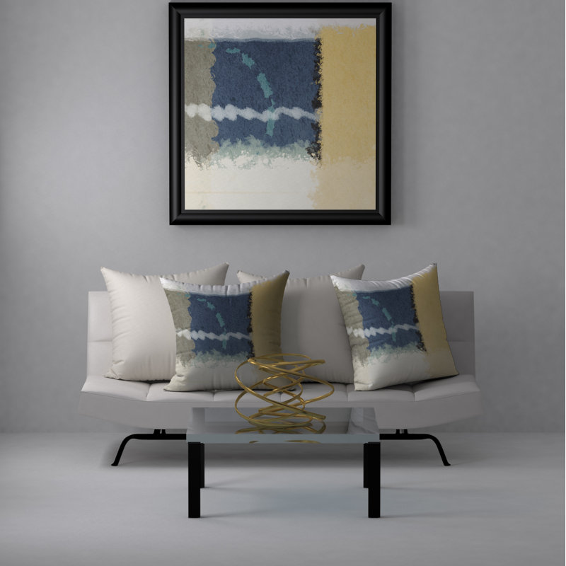  Superbe housse de coussin décorative carrée et insert, 18" x 18"