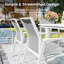 Chaise de patio empilable en aluminium Stemple, entièrement assemblée-1301259752-1328468133
