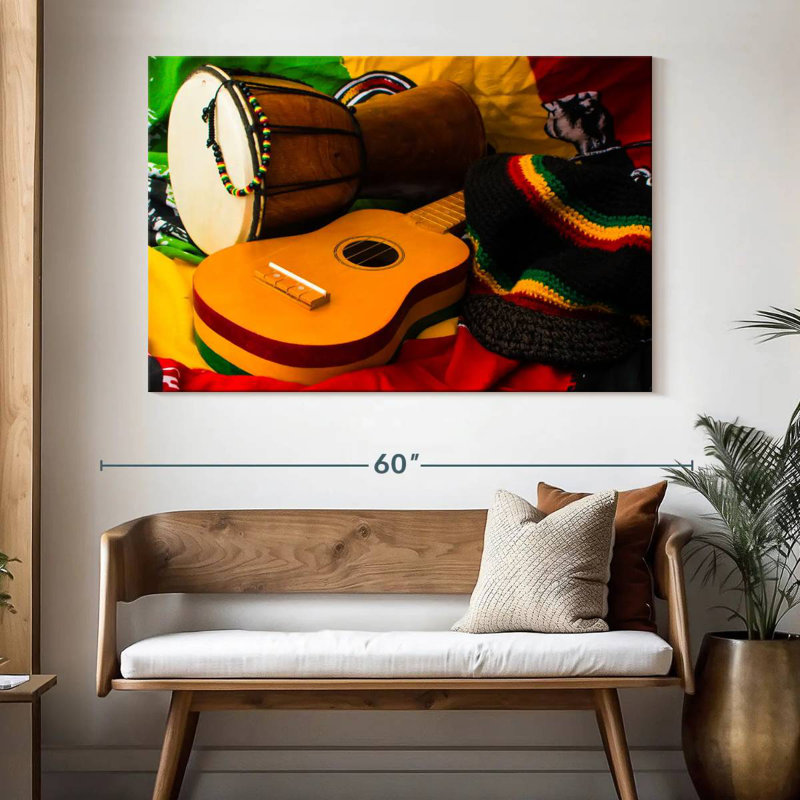 Abarca Reggae Instruments, H 34 po x l 51 po
