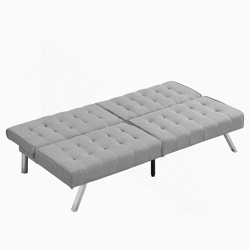 Gonnelli Armless Sofa, Modern Sofa, Accent Sofa, Gray Fabric