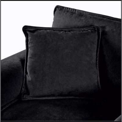 Fauteuil surdimensionné de 41,73 po, fauteuil rembourré moderne avec 1 coussin décoratif, canapé modulaire modulaire pour le salon, canapé à lecture profonde pour appartement dans la chambre à coucher, combinaison de bricolage en chenille