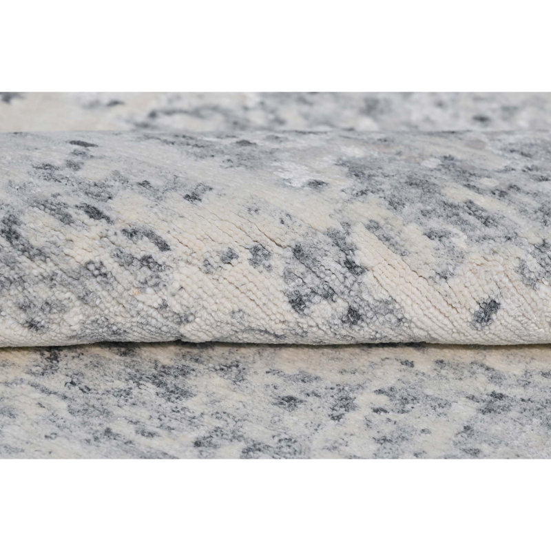 Handmade Wool Abstract Area Rug, Runner 2'6" x 8'