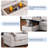 Latitude Run® 91.5 " Modern Shariff Reversible Chenille Upholstered Sleeper Sectional Sofa with Storage Chaise-1938120677