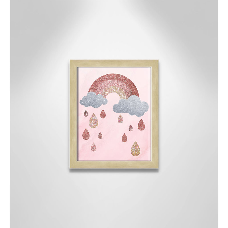 Paillettes, H 11 po x l 9 po x P 1,19 po, Cadre boîte champagne clair