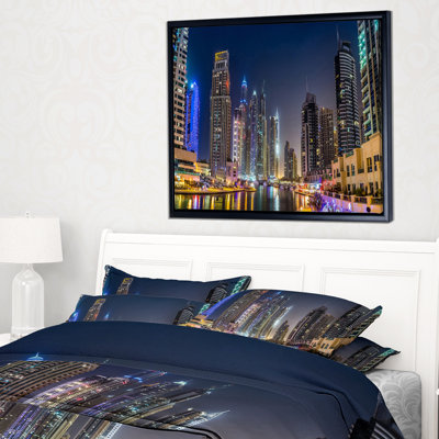" Dubai Downtown In Summer Night "