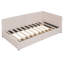 Lit de jour en tissu de lin beige avec lit simple et 2 boîtes de rangement - aucun sommier requis-1187768767