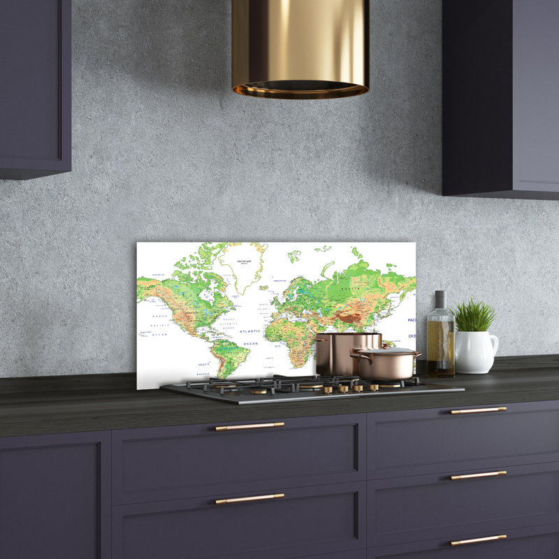 Adelei 50cm W x 100cm L Glass Peel and Stick Panel