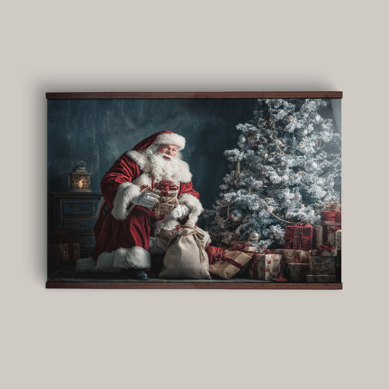 Tapisserie de Noël, art mural de Noël, H 40 po x l 60 po