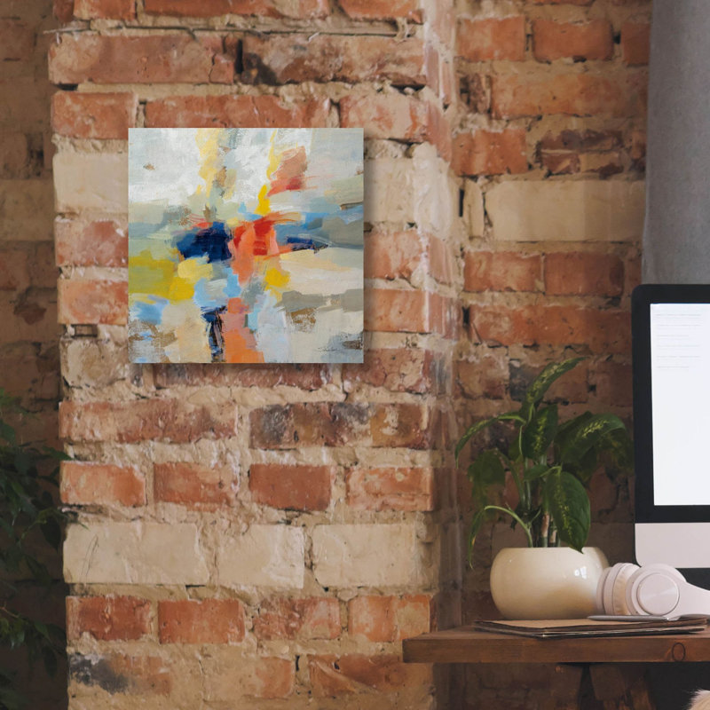 «Island Fiesta» par Silvia Vassileva, art mural sur toile, H 12 po x l 12 po x P 0,75 po