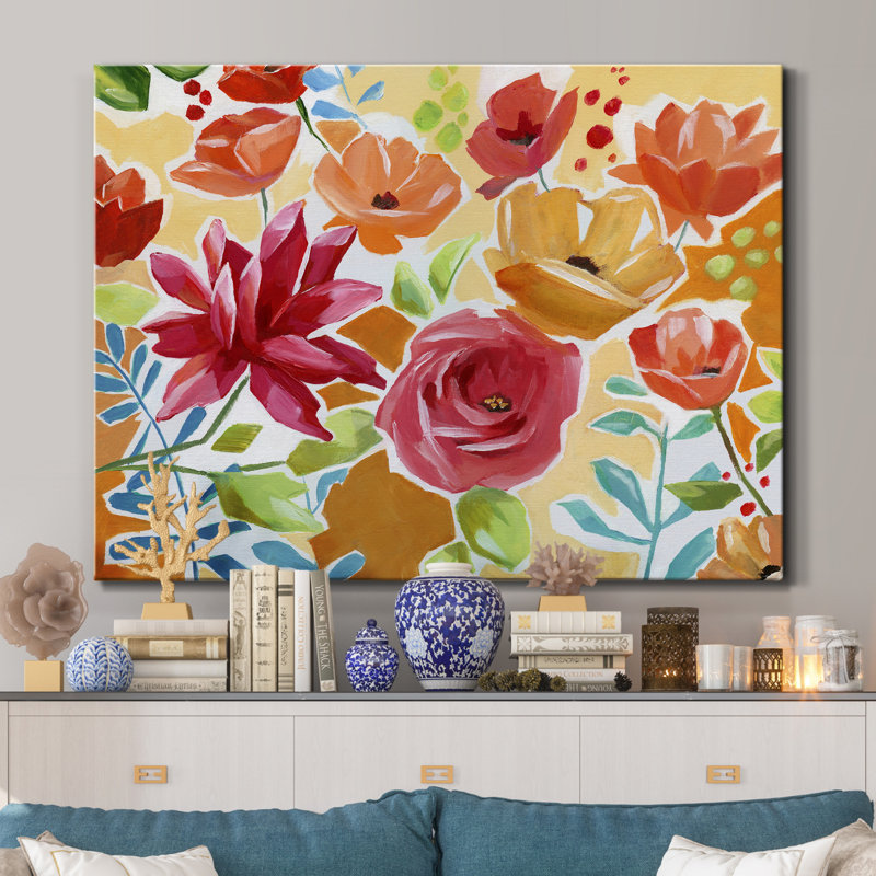 «Modern Garden VI» par J Paul, reproduction d'art sur toile tendue, H 20 po x l 16 po x P 1 po
