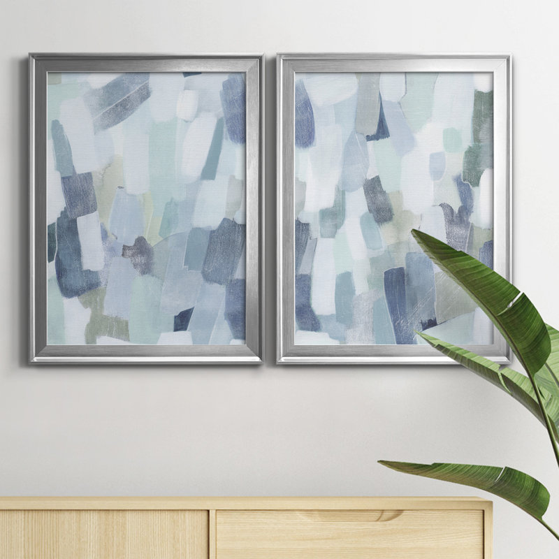 «Dusky Gale I», reproduction encadrée de qualité supérieure, prête à être accrochée, Argent, H 24,5 po x l 37 po x P 1 po