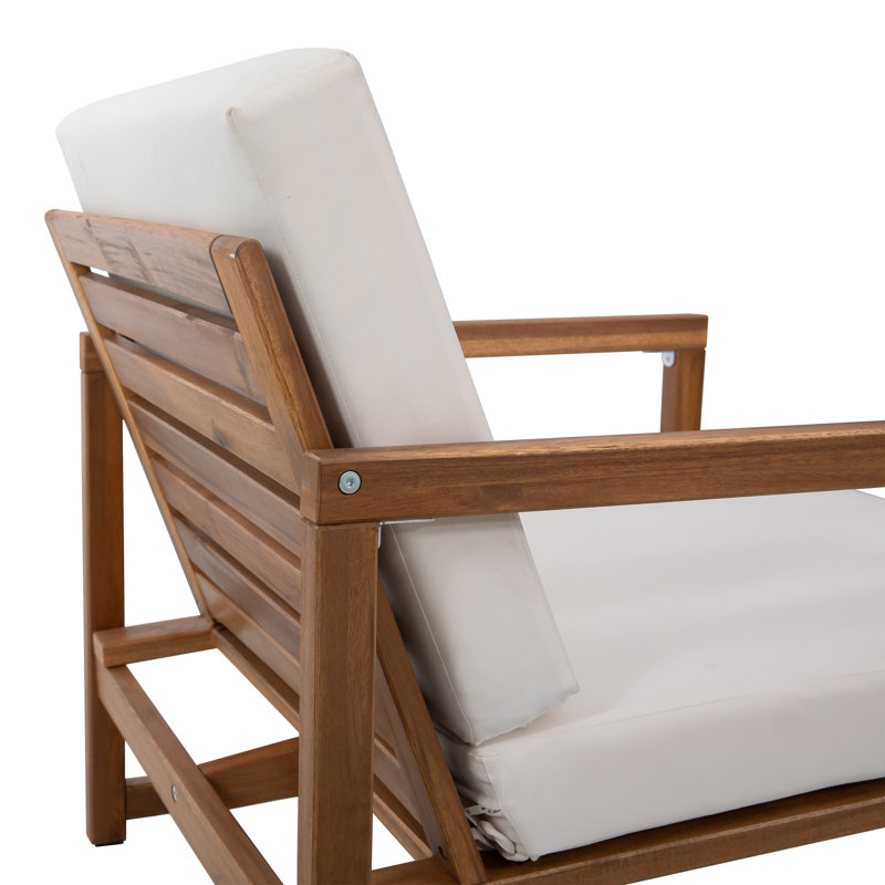 Ensemble de conversation d'extérieur 3 pièces avec coussin