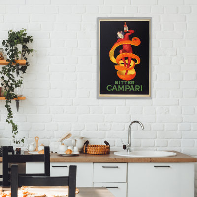 Publicité giclée de Campari amer, conception de Marcus Jules
