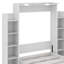 Lit escamotable double avec tablettes et DEL