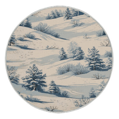 Machine Washable French Beige Area Rug