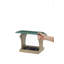 Mangeoire d'oiseaux à double face suspendue ou montée en plastique recyclé 10 po Birds Choice, taupe / vert-14033272-78617446