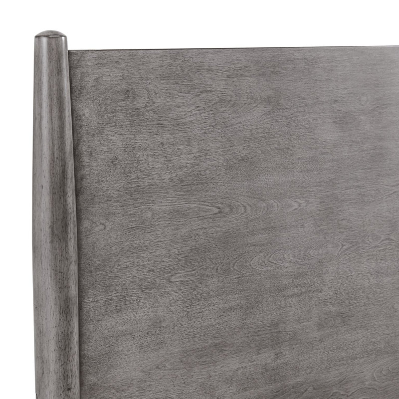 Lit très grand moderne Mid-Century Avrie cannelle, Gris, Grand