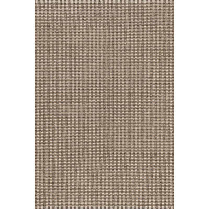 Carnagall Mini Checkered Indoor/Outdoor Area Rug, Rectangle 4' x 6'