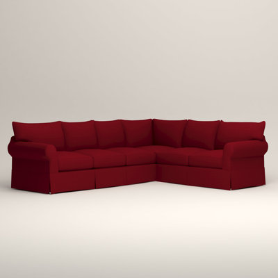 Amari L-Shaped Slipcovered Sectional